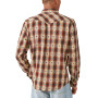 Men's Plaid Dobby Western Long Sleeve Button Down Shirt