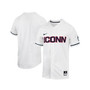 Men's White UConn Huskies Replica Full-Button Baseball Jersey