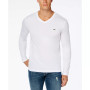 Men's V-Neck Casual Long Sleeve Jersey T-Shirt