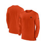 Men's Orange Cincinnati Bengals Sideline Coach Performance Long Sleeve T-shirt