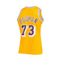 Men's Dennis Rodman Gold Los Angeles Lakers 1998-99 Hardwood Classics Swingman Jersey