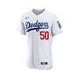 Men's Mookie Betts White Los Angeles Dodgers Home Authentic Player Jersey