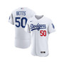 Men's Mookie Betts White Los Angeles Dodgers Home Authentic Player Jersey