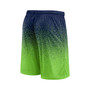 Men's Branded College Navy, Neon Green Seattle Seahawks Ombre Shorts