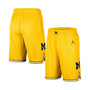 Men's Brand Maize Michigan Wolverines Replica Team Basketball Shorts