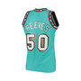 Men's Bryant Reeves Turquoise Vancouver Grizzlies Hardwood Classics 1995-96 Swingman Jersey