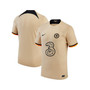 Men's Gold Chelsea 2022/23 Third Replica Jersey