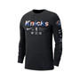 Men's Black New York Knicks Essential Air Traffic Control Long Sleeve T-shirt