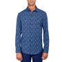 Men's Regular-Fit Non-Iron Performance Stretch Micro Flower-Print Button-Down Shirt
