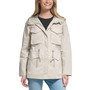 Women's Drawcord-Waist Hooded Utility Jacket