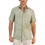 Men's Elevated Palm Jacquard Shirt, Created for Macy's
