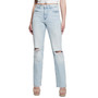 Women's 80s Destroyed High Rise Straight-Leg Jeans