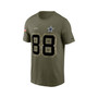 Men's CeeDee Lamb Olive Dallas Cowboys 2022 Salute To Service Name and Number T-shirt