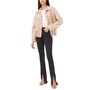 Women's Cropped Collared  Button Jacket