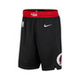 Men's Black and Red Portland Trail Blazers 2021/22 City Edition Swingman Shorts