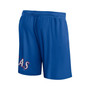 Men's Branded Royal Texas Rangers Clincher Mesh Shorts