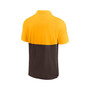 Men's Gold, Brown San Diego Padres Team Baseline Striped Performance Polo Shirt