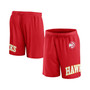 Men's Branded Red Atlanta Hawks Free Throw Mesh Shorts