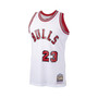 Men's Michael Jordan White Chicago Bulls 1984-85 Hardwood Classics Rookie Authentic Jersey