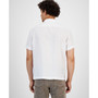 Men's Embroidered Short-Sleeve Button-Front Shirt