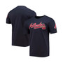 Men's Navy Atlanta Braves Team Logo T-shirt