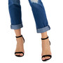 Women's Mid Rise Ripped Straight-Leg Jeans, Created for Macy's