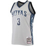 Men's Allen Iverson Gray Georgetown Hoyas 1995-96 Swingman Replica Jersey