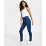 Curvy High Rise Double Button Skinny Jeans