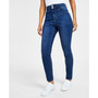 Curvy High Rise Double Button Skinny Jeans