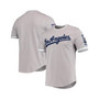 Men's Gray Los Angeles Dodgers Team T-shirt
