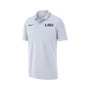 Men's White LSU Tigers Coaches Performance Polo Shirt