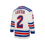 Men's Brian Leetch White New York Rangers 1993 Blue Line Player Jersey