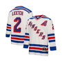 Men's Brian Leetch White New York Rangers 1993 Blue Line Player Jersey