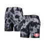 Men's Black San Francisco 49ers Tie-Dye Shorts