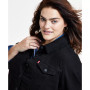 Plus Size Button-Down Original Denim Trucker Jacket