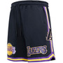 Men's Black Los Angeles Lakers Chenille Shorts