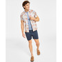 Men's Jordon Tropical Printed Short-Sleeve Shirt, Created for Macy's