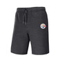 Men's NFL x Darius Rucker Collection by Heather Charcoal Pittsburgh Steelers Logo Shorts