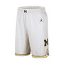 Men's Brand White Michigan Wolverines Replica Team Basketball Shorts
