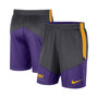 Men's Anthracite, Purple LSU Tigers Team Performance Knit Shorts