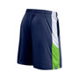 Men's Branded College Navy Seattle Seahawks Prep Colorblock Shorts