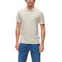 Men's Mercerized-Cotton Honeycomb Structure Slim-Fit Polo Shirt