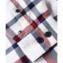 Men's Global Stripe Textured Check Overshirt