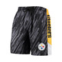 Men's Black Pittsburgh Steelers Static Mesh Shorts