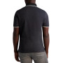 Men's Regular-Fit Tipped Logo-Taped 1/4-Zip Polo Shirt, Created for Macy's