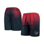Men's Navy and Red Houston Texans Pixel Gradient Training Shorts