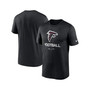 Men's Black Atlanta Falcons Sideline Infograph Performance T-shirt