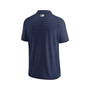 Men's Navy Milwaukee Brewers Authentic Collection Victory Striped Performance Polo Shirt