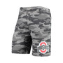 Men's Charcoal and Gray Ohio State Buckeyes Camo Backup Terry Jam Lounge Shorts