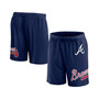 Men's Branded Navy Atlanta Braves Clincher Mesh Shorts